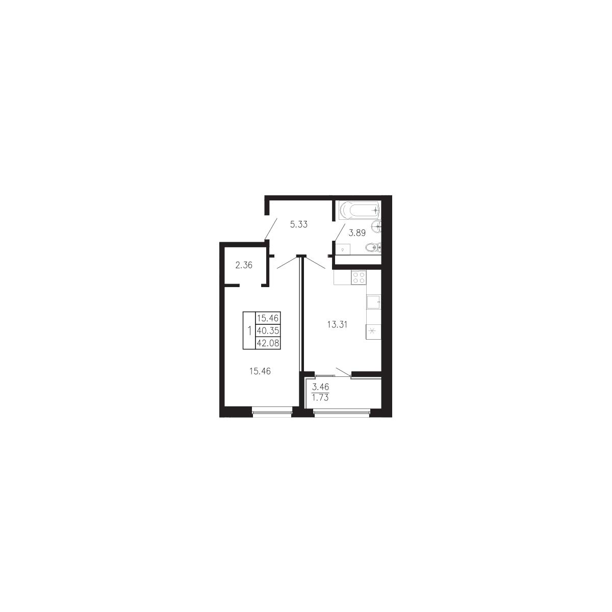 Просторы крыма Квартира №074