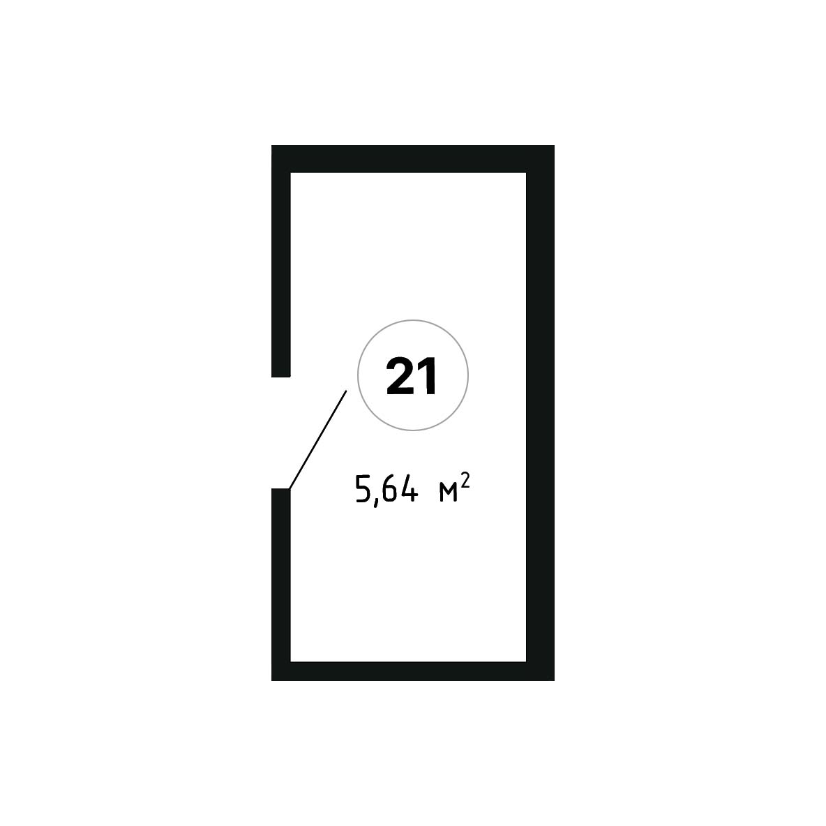 ЖК Суворов 1 очередь Нежилое помещение №021