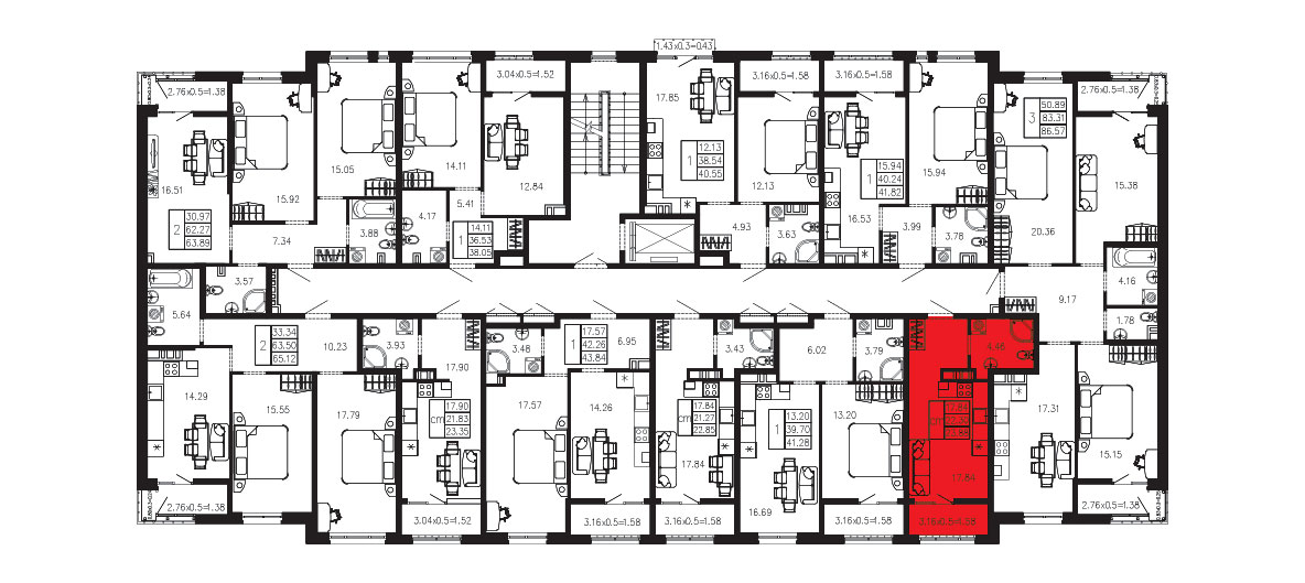 ЖК Суворов 1 очередь Квартира №014 1