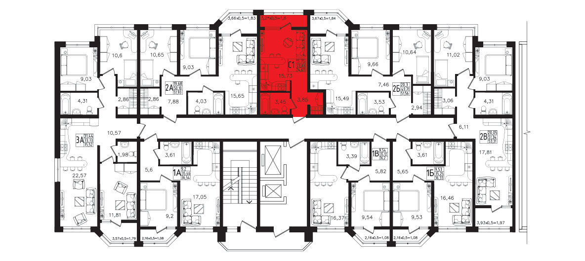 ЖК Яблоневый 5 очередь Квартира №465 2