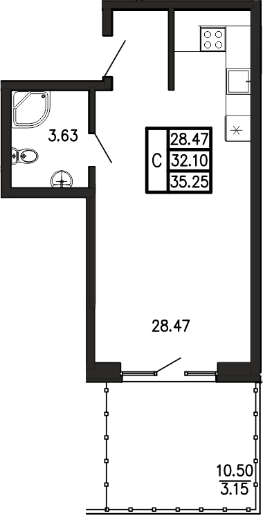 Просторы крыма Квартира №118 2