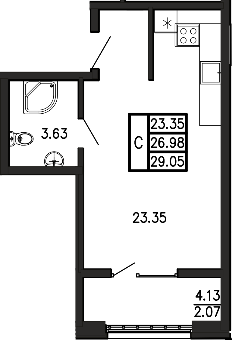 Просторы крыма Квартира №142 2