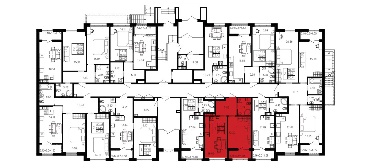 ЖК Суворов 1 очередь Квартира №005 1