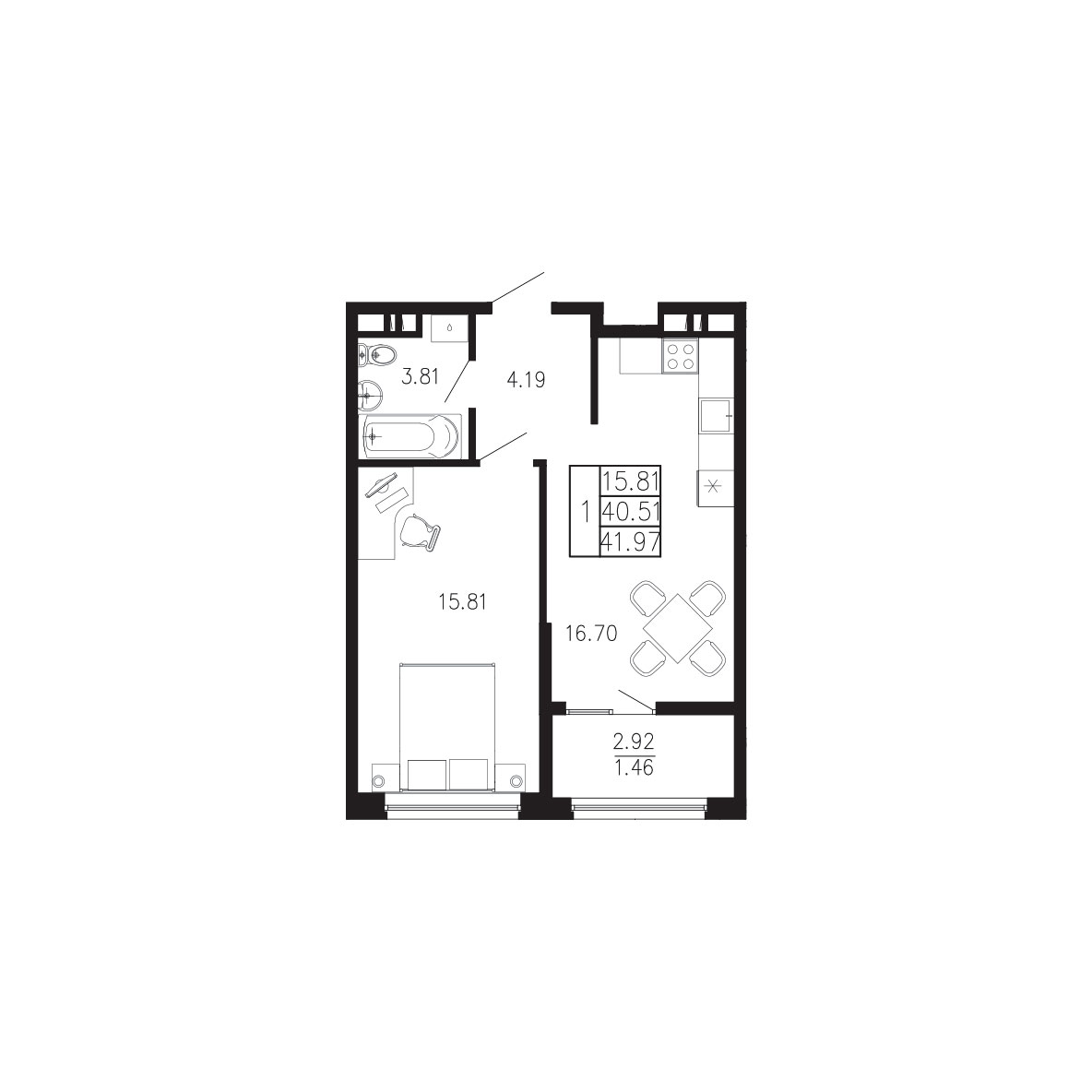 Просторы крыма Квартира №036
