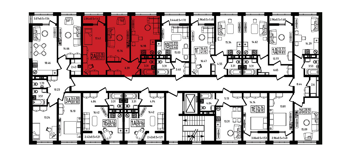 ЖК Яблоневый 3 очередь Квартира №031 1