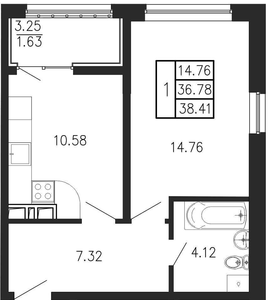 Просторы крыма Квартира №094 2