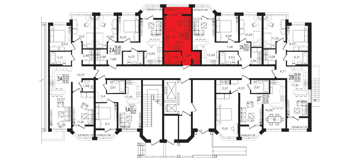 ЖК Яблоневый 5 очередь Квартира №362 2