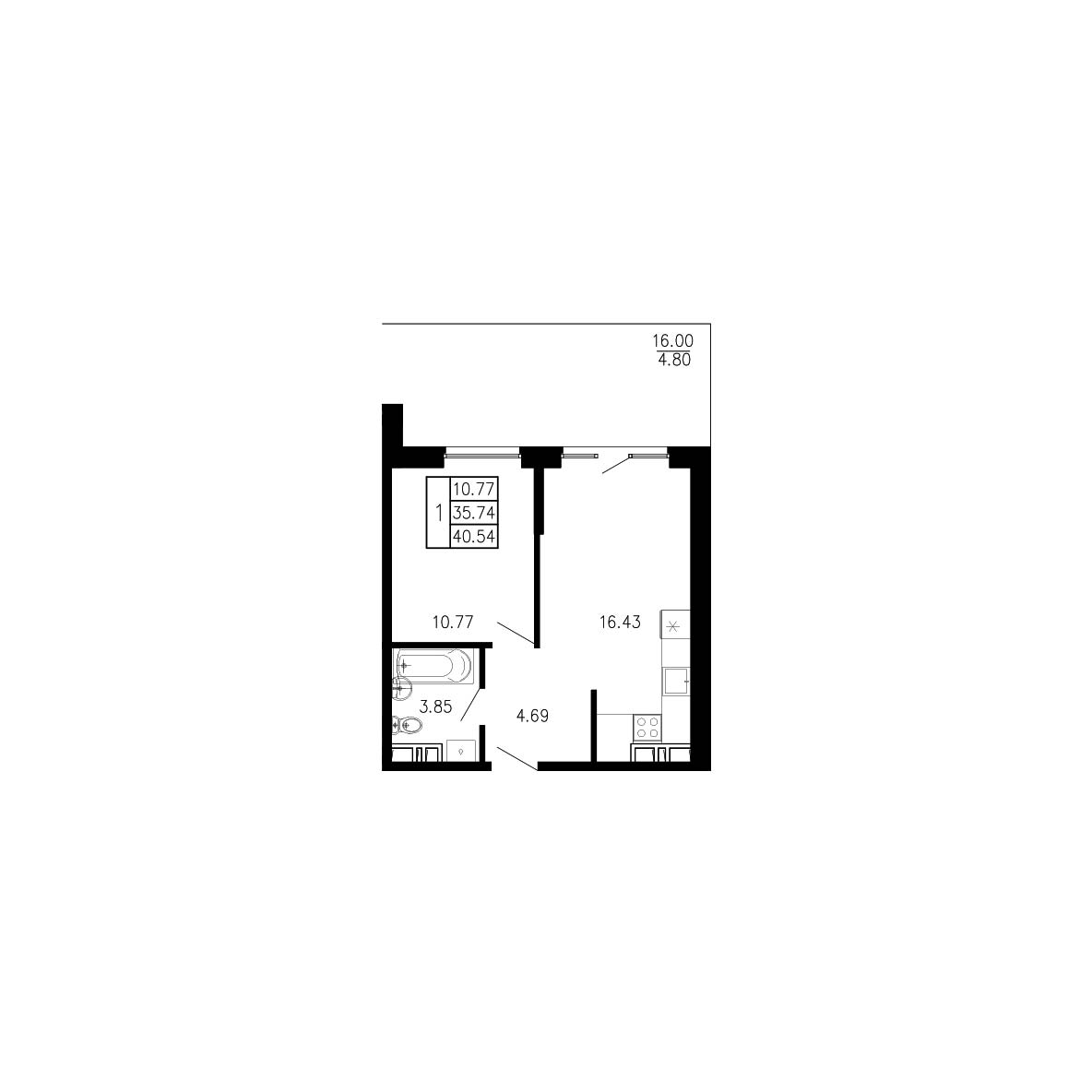 Просторы крыма Квартира №005