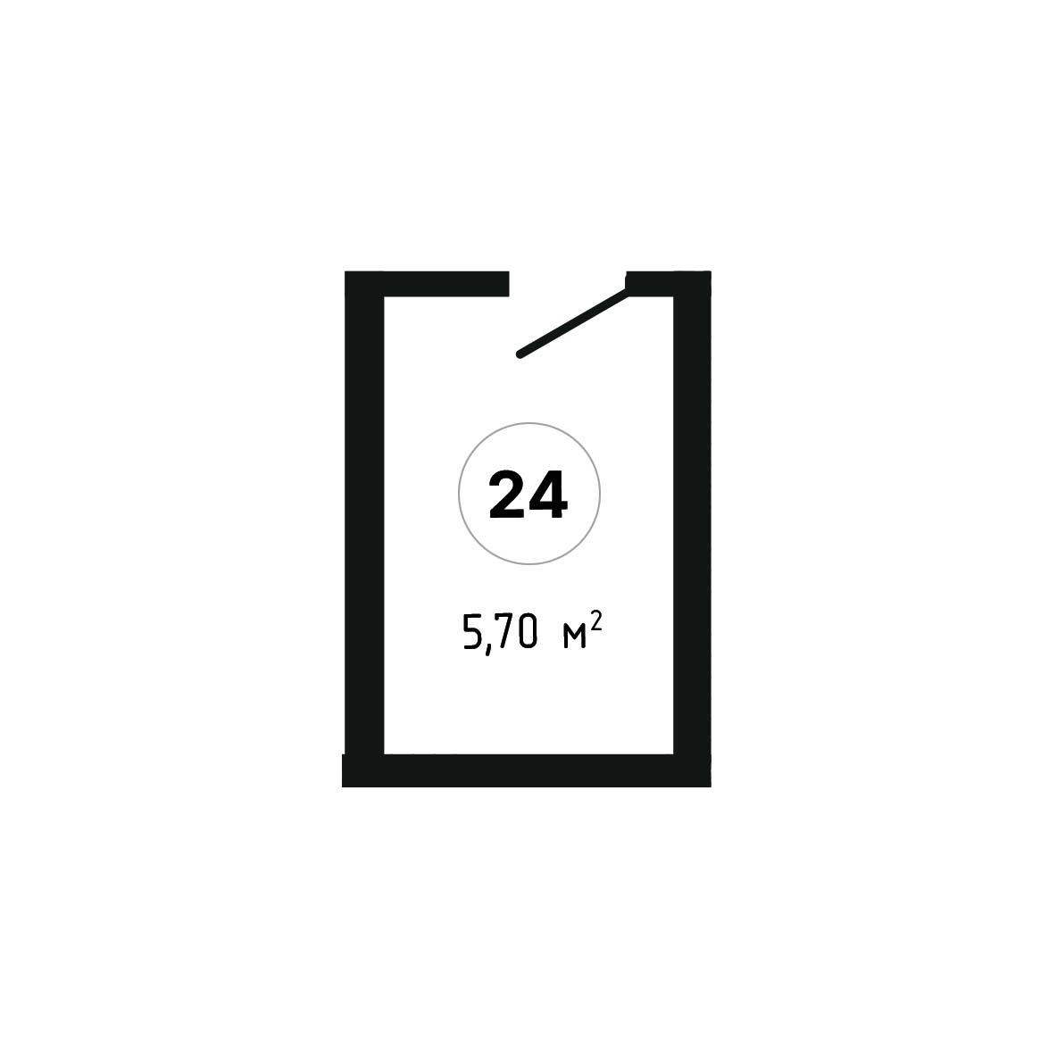 ЖК Суворов 1 очередь Нежилое помещение №024