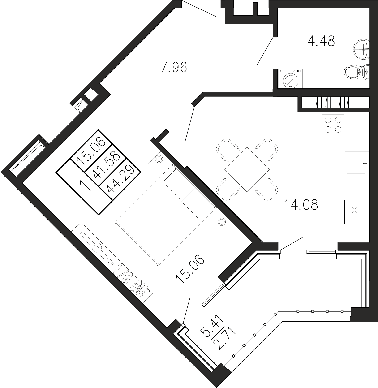 Просторы крыма Квартира №135 2