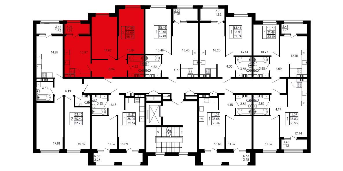 Просторы крыма Квартира №058 1