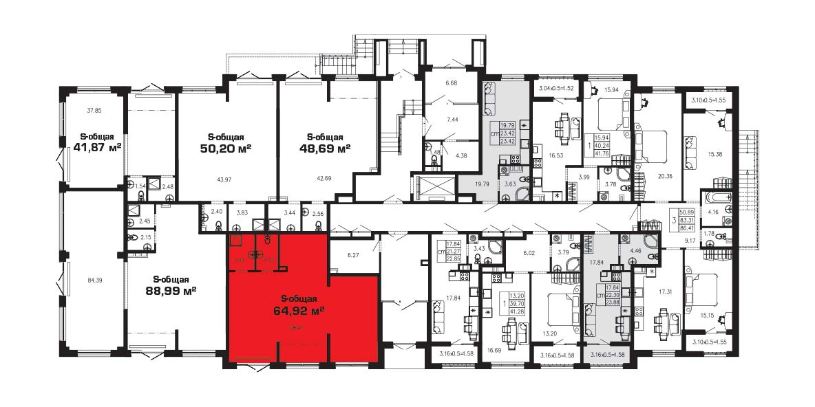 ЖК Суворов 1 очередь Коммерческое помещение №005 1