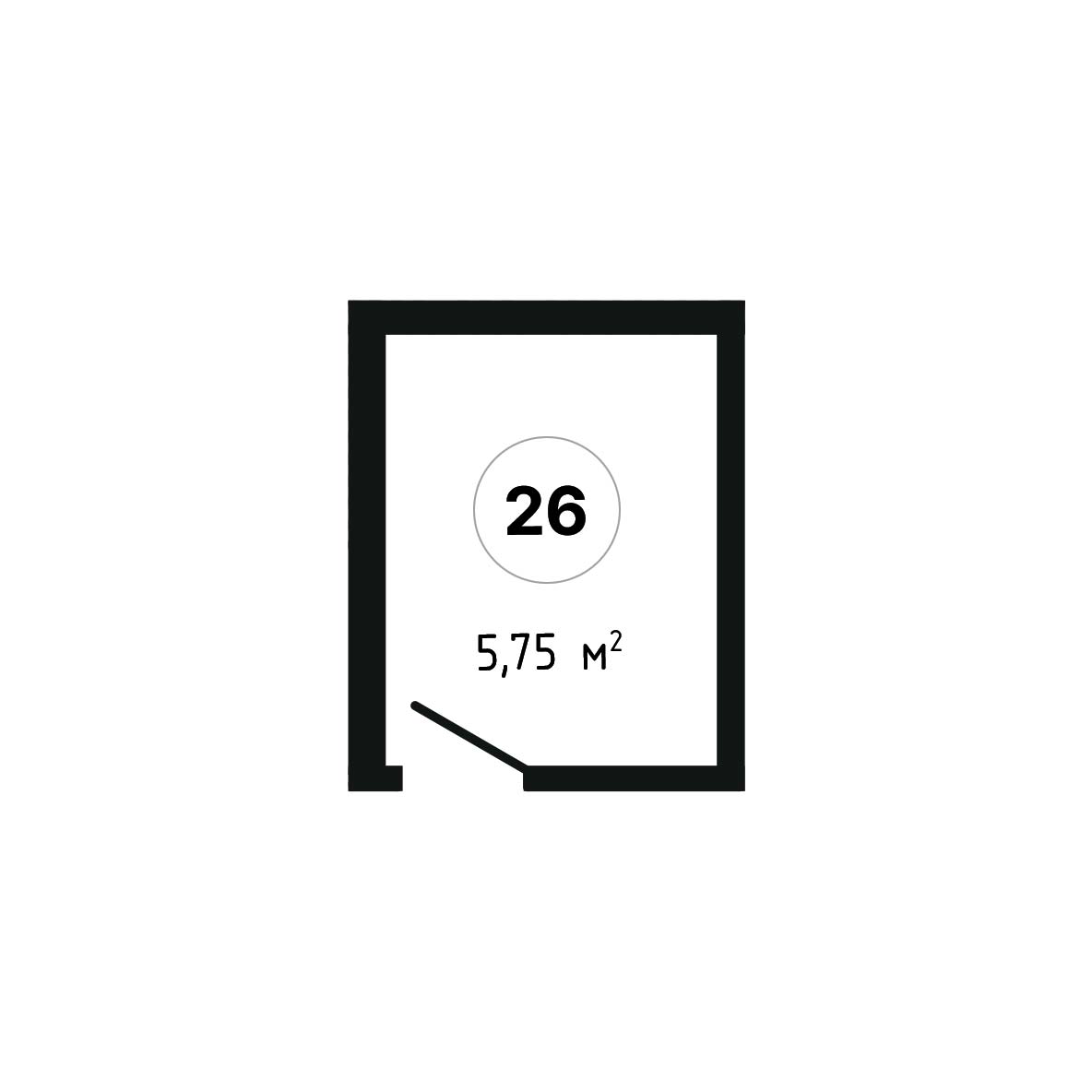 ЖК Суворов 1 очередь Нежилое помещение №026