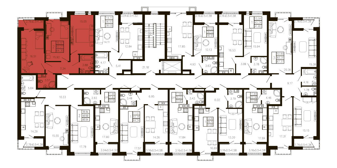 ЖК Суворов 1 очередь Квартира №064 1