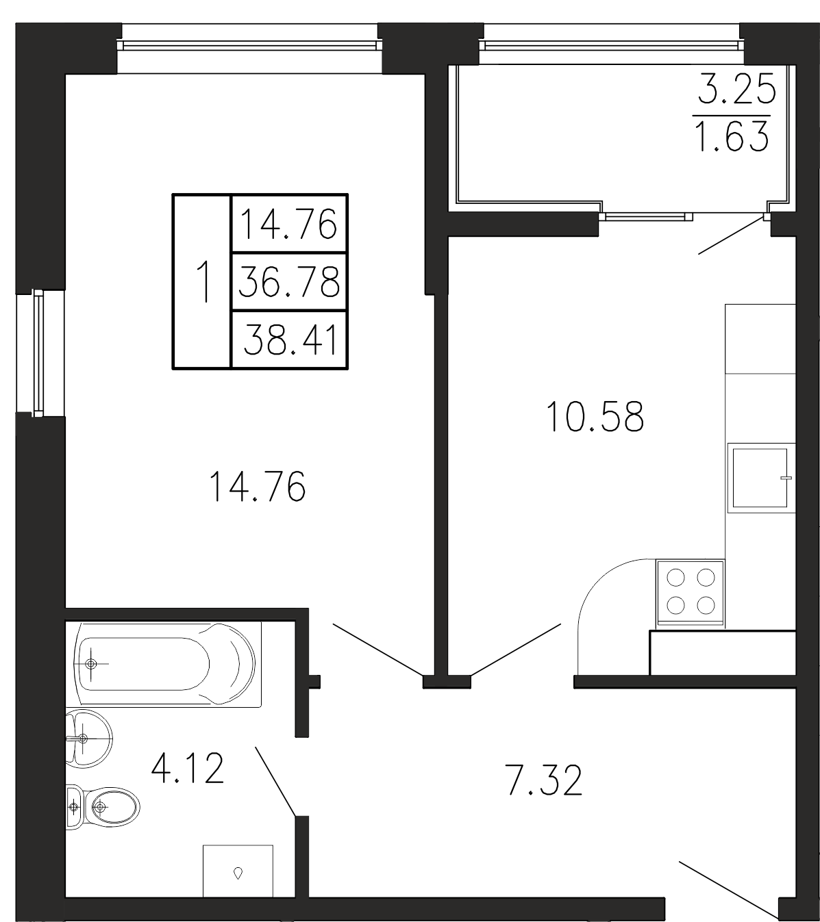 Просторы крыма Квартира №037 2