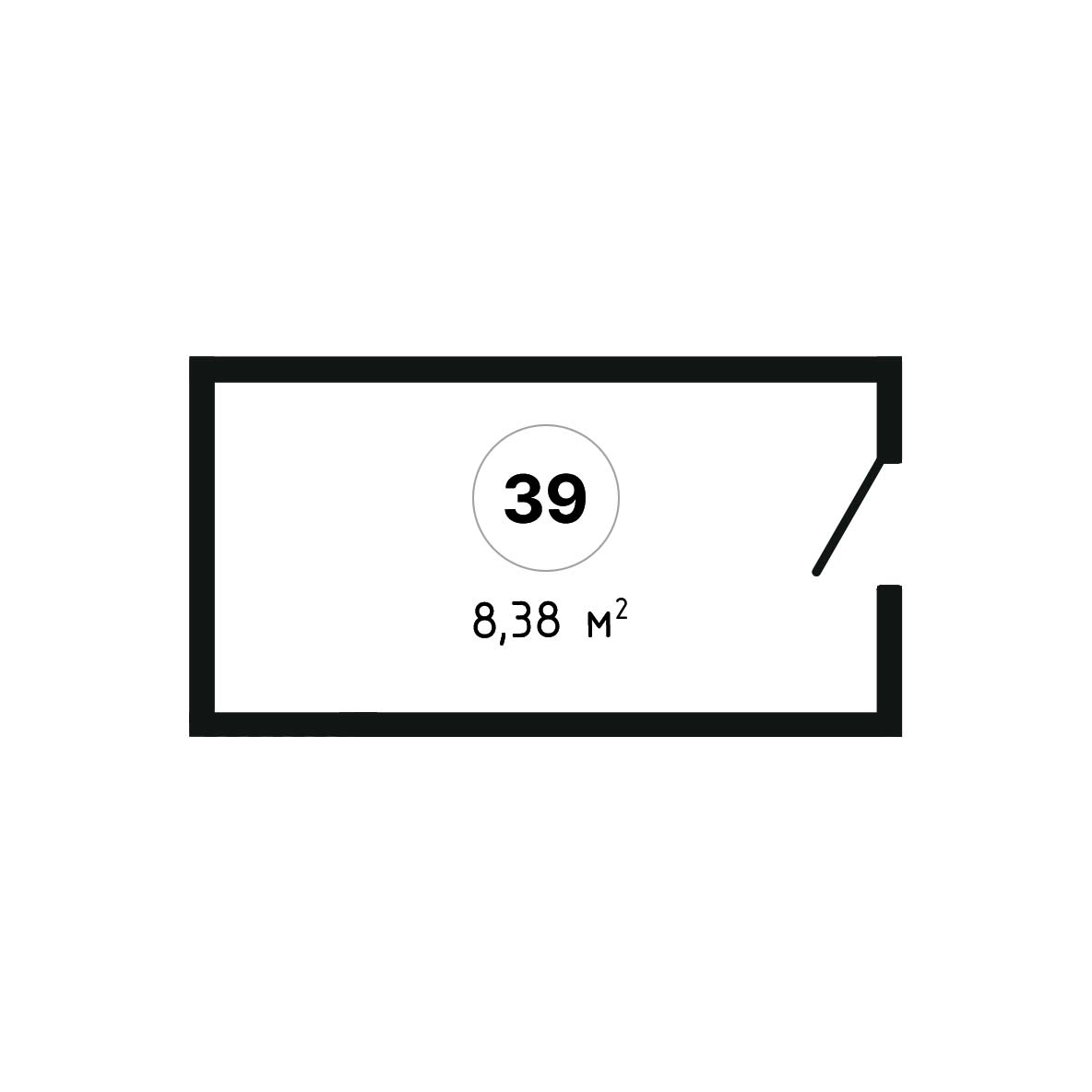 ЖК Суворов 1 очередь Нежилое помещение №039