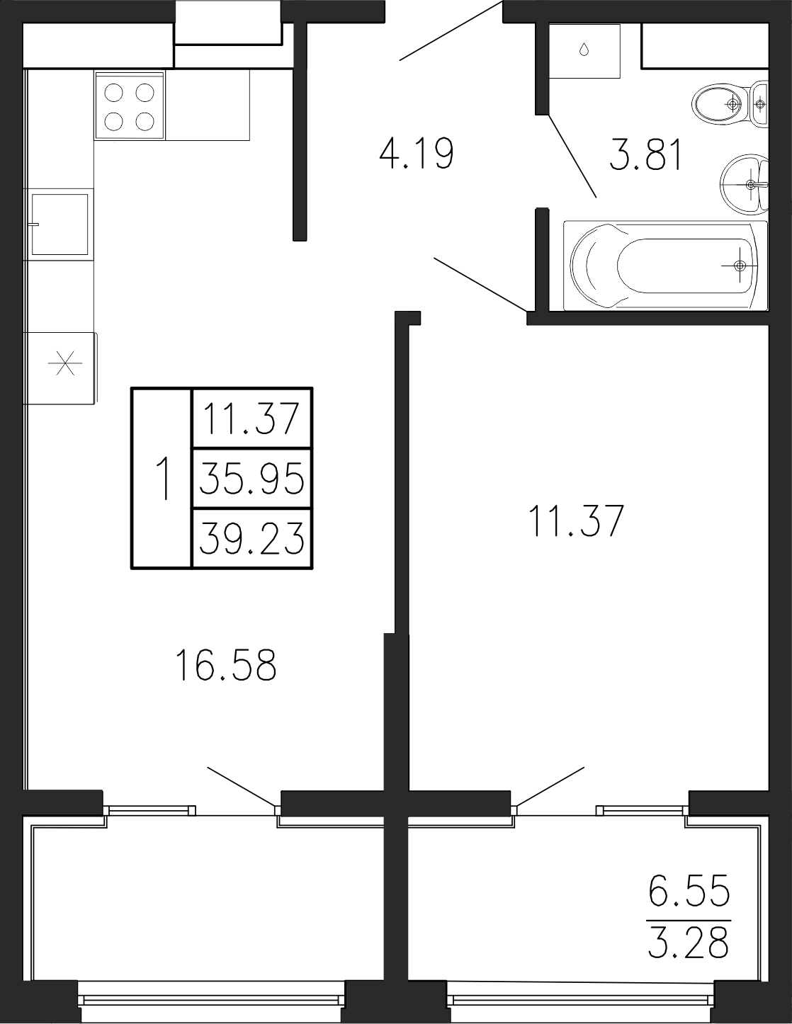Просторы крыма Квартира №047 2
