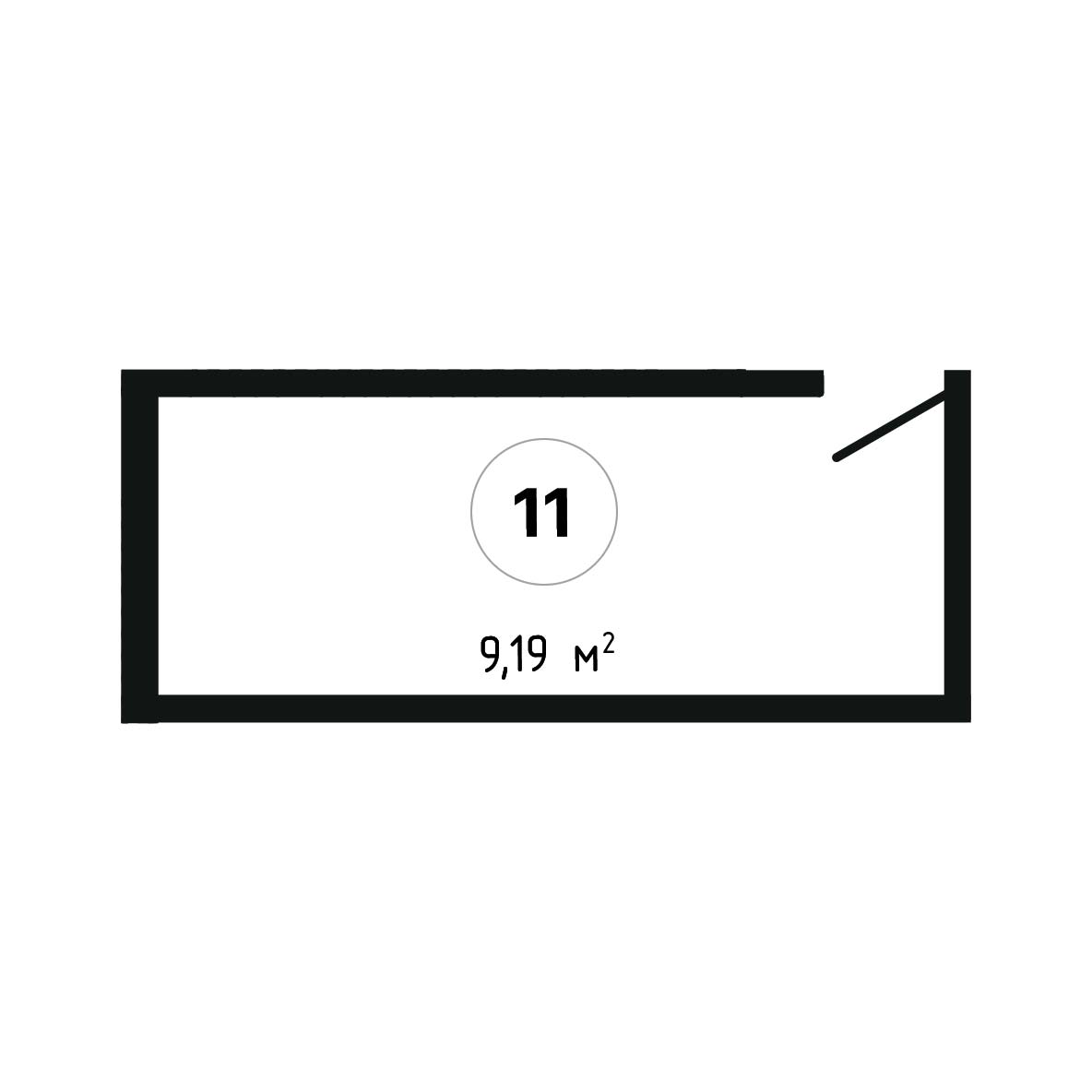 ЖК Суворов 1 очередь Нежилое помещение №011