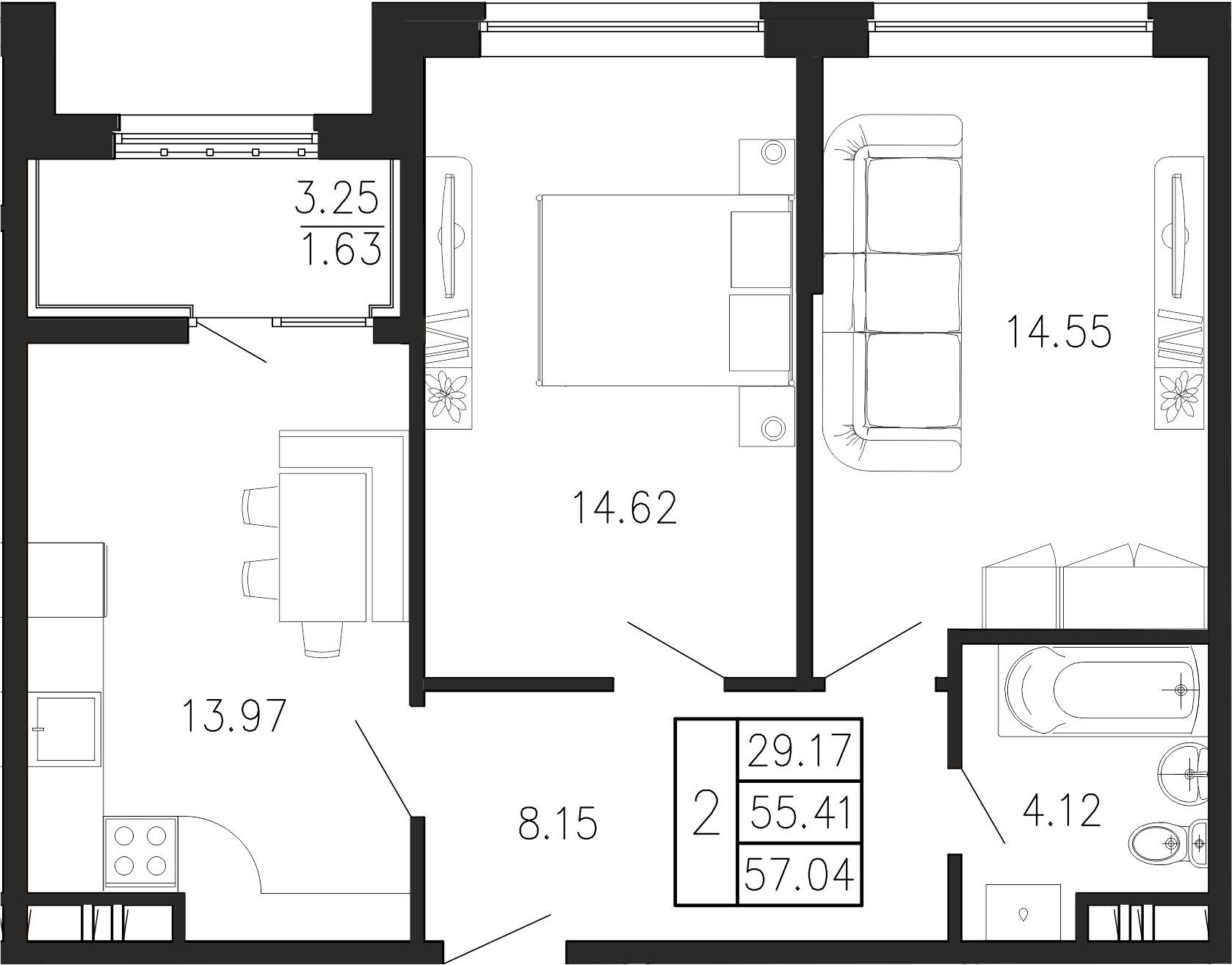 Просторы крыма Квартира №218 2
