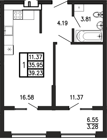 Просторы крыма Квартира №181 2