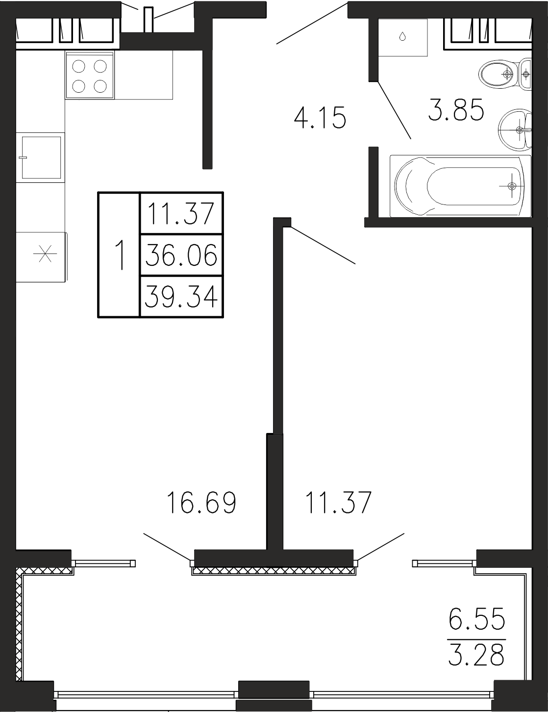 Просторы крыма Квартира №007 2