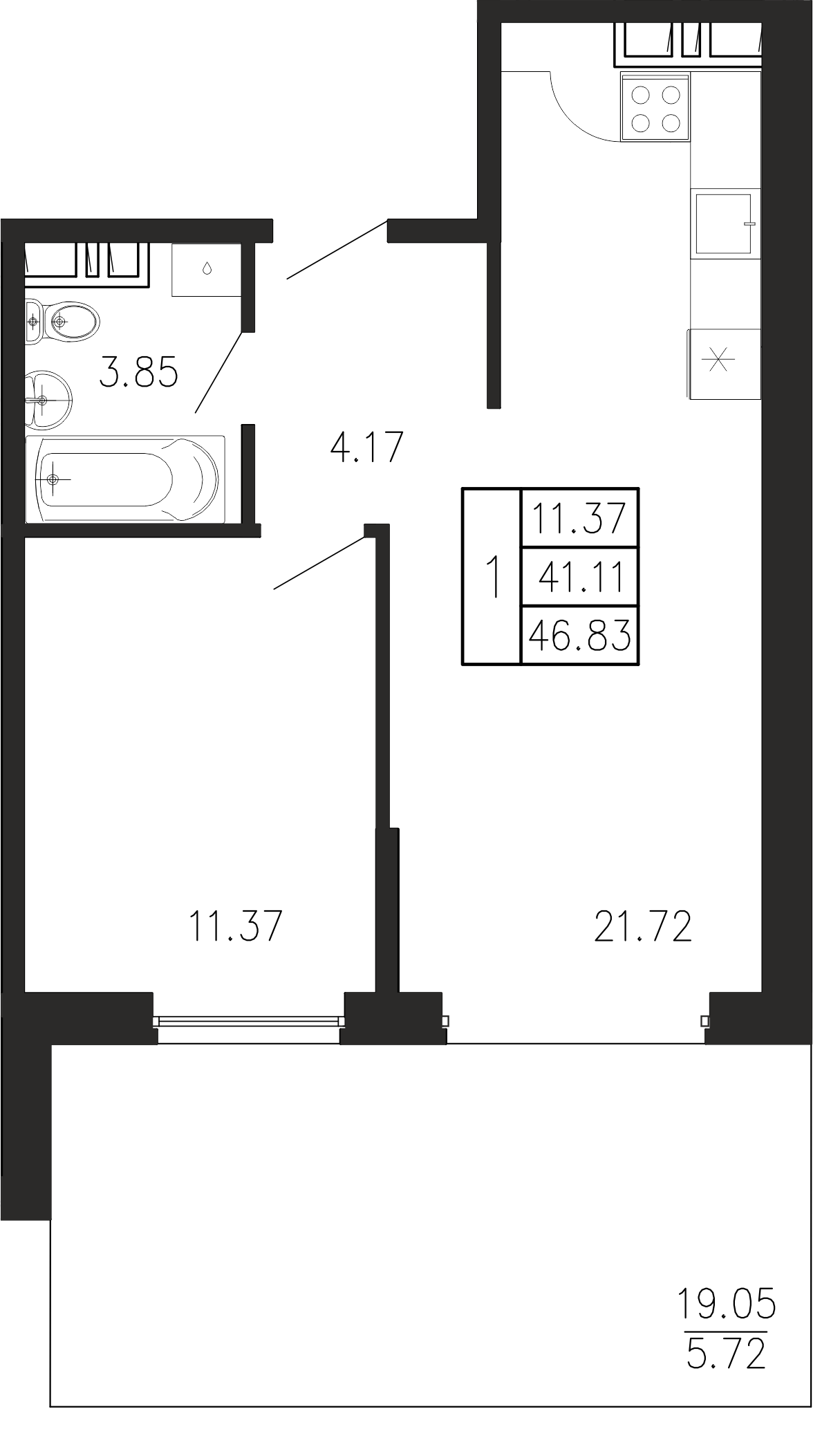 Просторы крыма Квартира №006 2