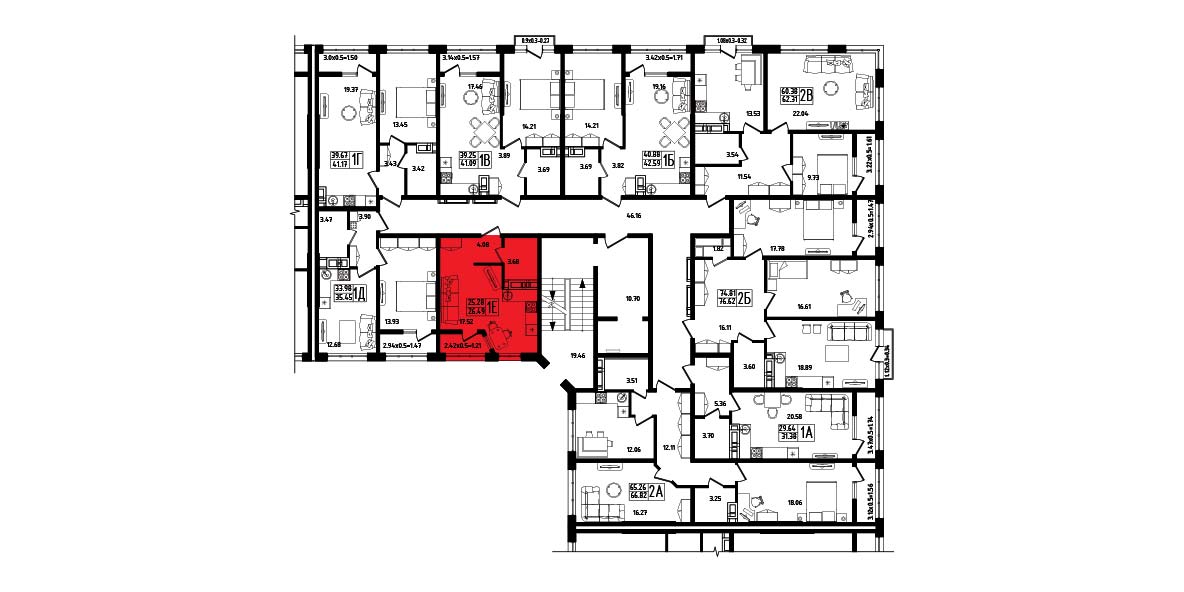 ЖК Яблоневый Квартира №098 1