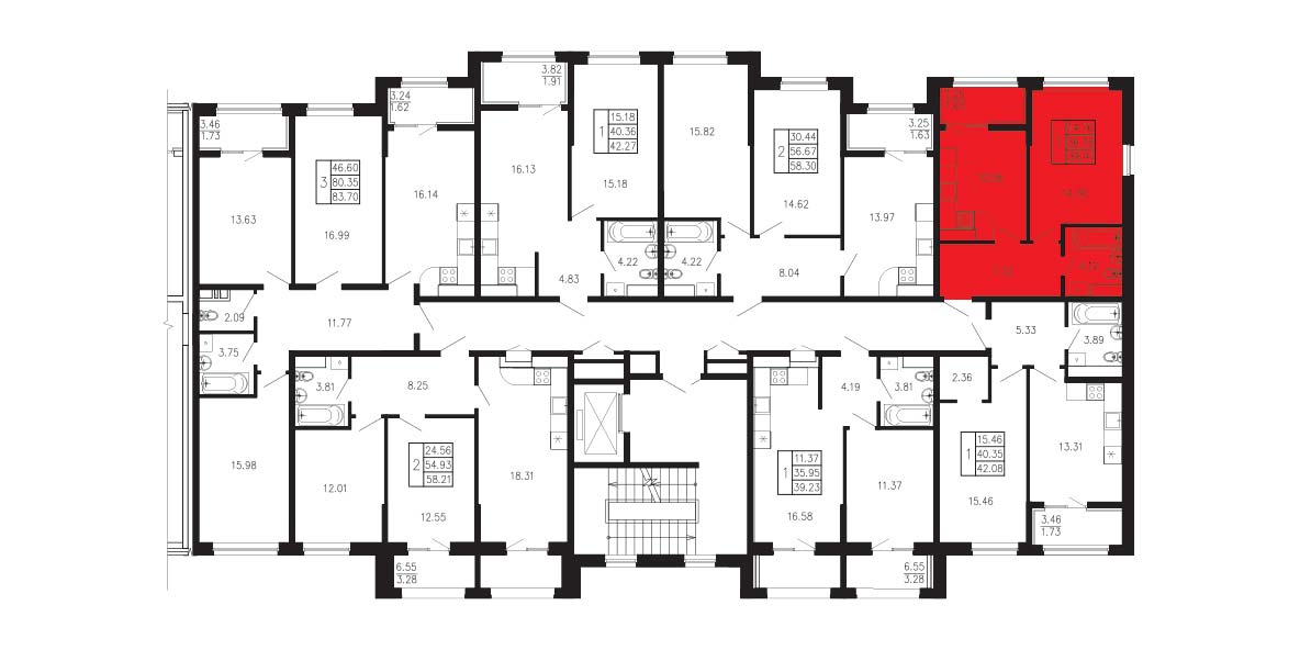 Просторы крыма Квартира №087 1