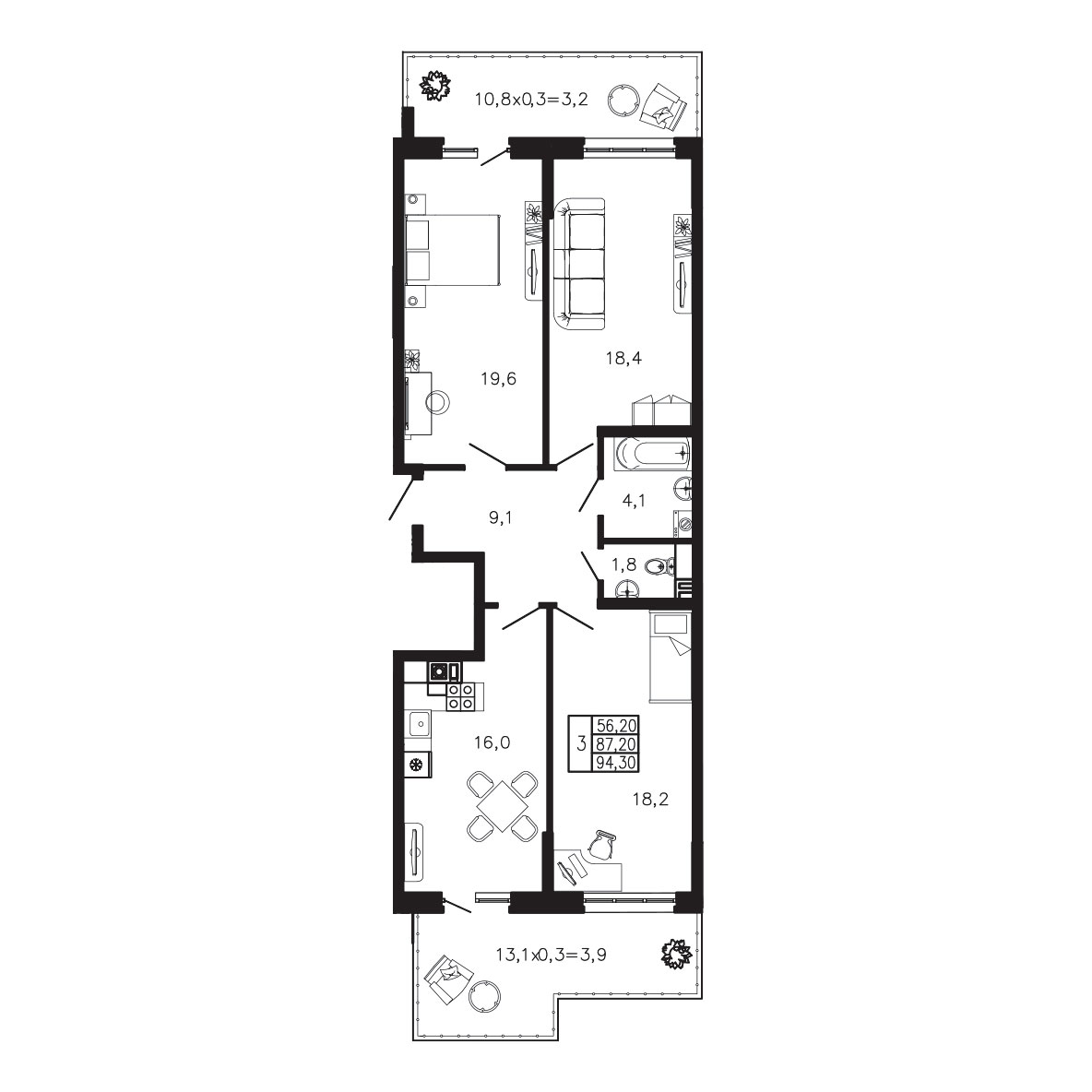 Экосфера Квартира №035