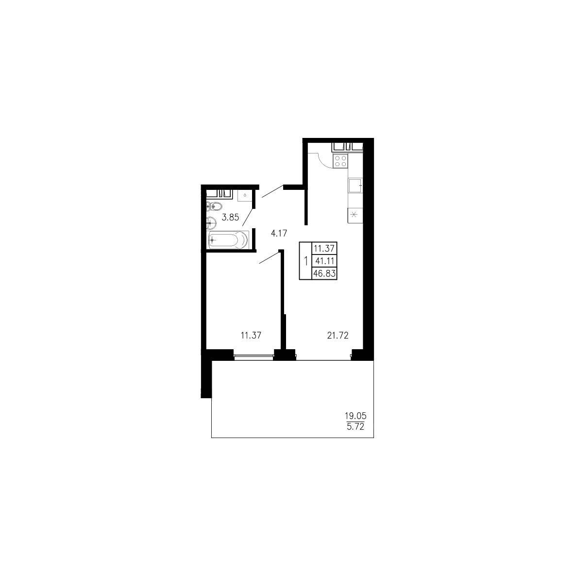 Просторы крыма Квартира №006